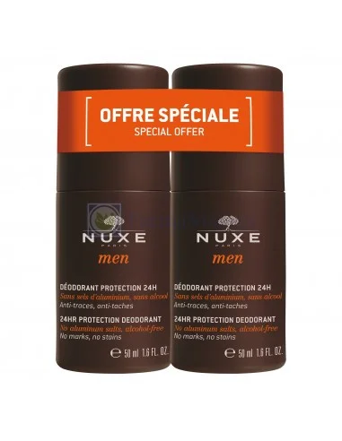 NUXE MEN - DESODORANTE PROTECCIÓN 24H PACK 2