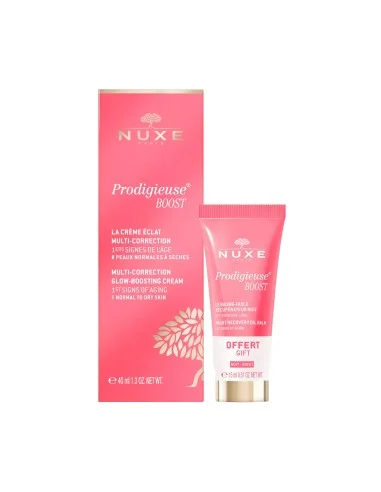 NUXE PRODIGIEUSE® BOOST CREMA LUMINOSIDAD MULTI-CORRECCIÓN 40 ML + NIGHT RECOVERY OIL BALM 15ML