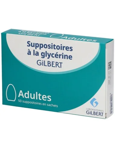 SUPOSITOIRE A LA GLYCÉRINE 50U GILBERT