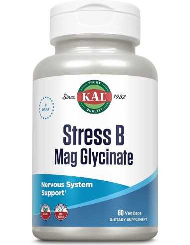 KAL STRESS B MAG GLYCINATE 60 CAPS