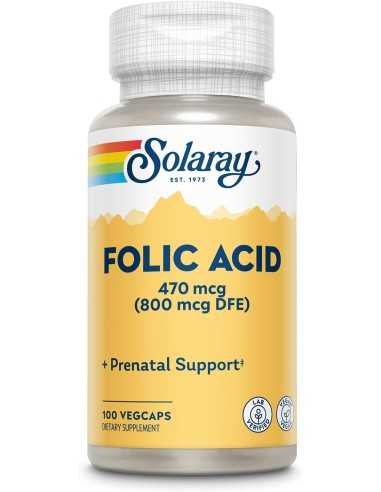 SOLARAY FOLIC ACID 800MCG - 100CAPS