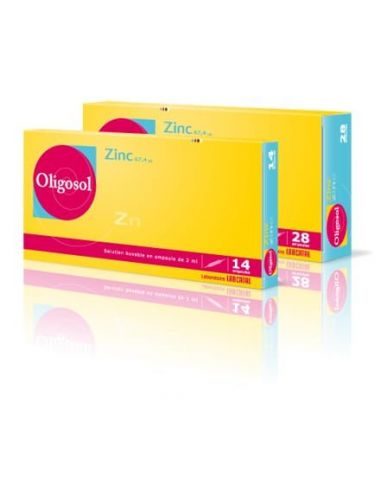 Oligosol Zinc 28 ampollas de 2ml Labcatal