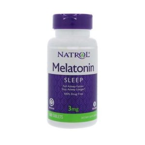 MELATONINA NATROL 3mg Time Release 100 tabletas