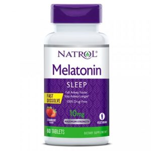 MELATONINA NATROL 10MG 60TAB STRAW FAST DISSOLVE