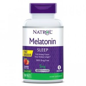 MELATONINA NATROL 5MG fast dissolve 150 Tabletas