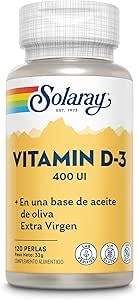 SOLARAY VITAMINA D3 400UI 120 PERLAS