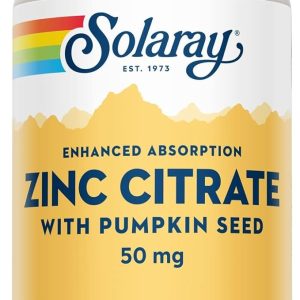 SOLARAY ZINC CITRATO 50MG 60 VEGCAPS