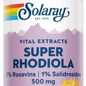 SUPER RHODIOLA ROOT EXTRACT 500MG 60VEGCAP SOLARAY