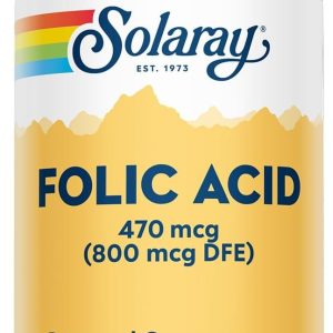 SOLARAY FOLIC ACID 800MCG – 100CAPS