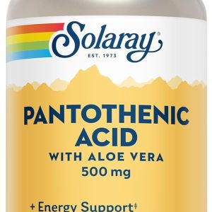 SOLARAY PANTOTENIC ACID – 10CAPS