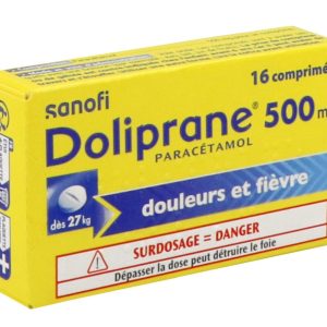 DOLIPRANE 500MG CPR 16