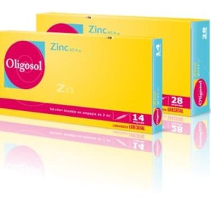 Oligosol Zinc 28 ampollas de 2ml Labcatal