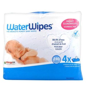 WATER WIPES 240 TOALLITAS HUMEDAS 99,9% AGUA
