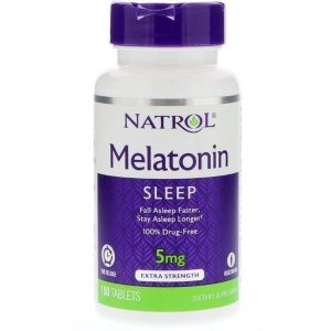 MELATONINA NATROL 5MG time release 100 tablets
