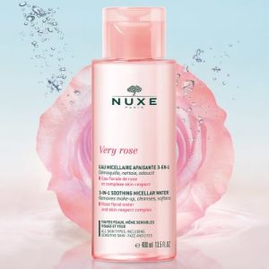 NUXE VERY ROSE AGUA MICELAR CALMANTE 3 EN 1 – TODAS LAS PIELES MAXI FORMATO 400ML